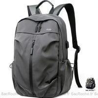 Sac à dos moderne pour cours - modèle Gris - Sac Roche ™