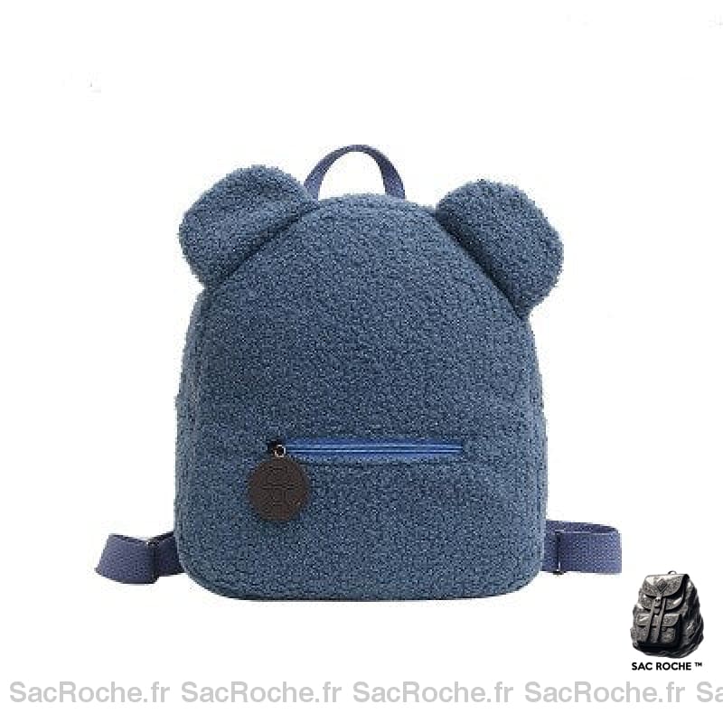 Sac à dos d'école en molleton pour enfant - Bleu - Sac à dos Sac à dos scolaire
