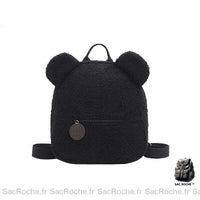 Sac à dos molleton enfant école - modèle Noir - Sac Roche ™