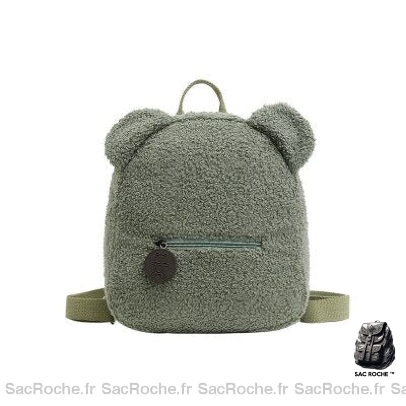 Sac à dos d'école en molleton pour enfant - Vert - Sac à dos Sac à dos scolaire