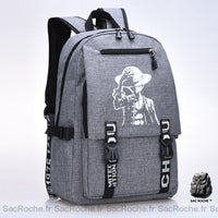 Sac à dos One Piece Monkey D. Luffy - Gris - Sac à dos Sac à dos scolaire