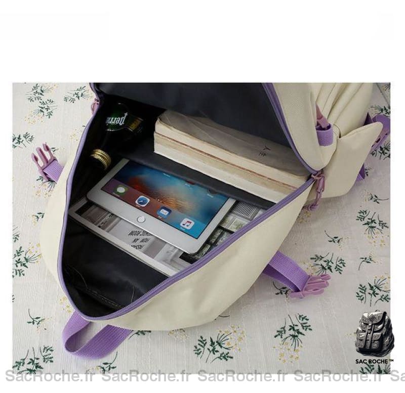 Sac À Dos Motif Canard 4 Pièces Enfant