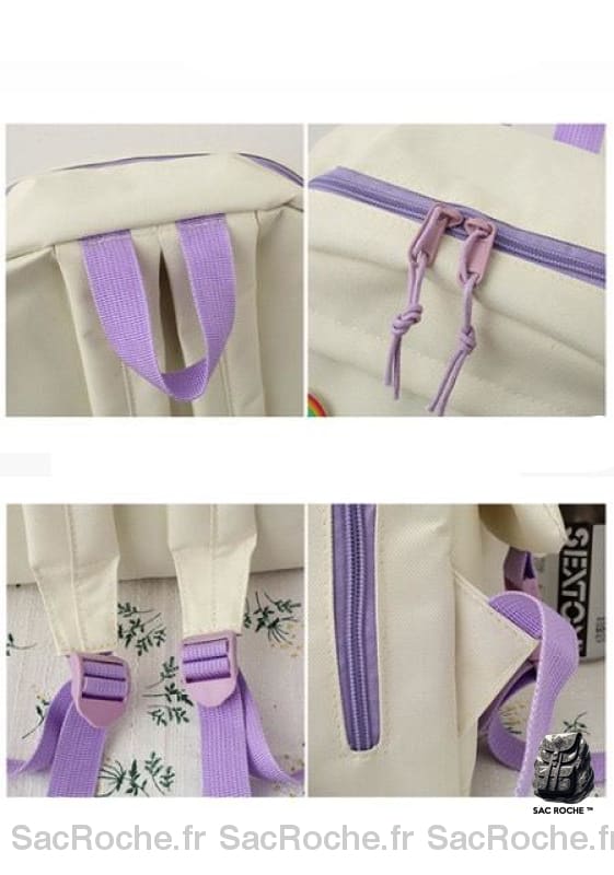 Sac À Dos Motif Canard 4 Pièces Enfant