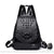 Sac à dos motif croco femme luxe - modèle Noir - Sac Roche ™
