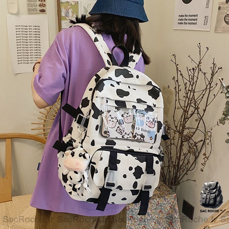 Sac À Dos Motif Vache Stylé Enfant