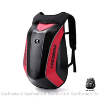 Sac à dos moto étanche extensible - modèle Rouge - Sac Roche ™