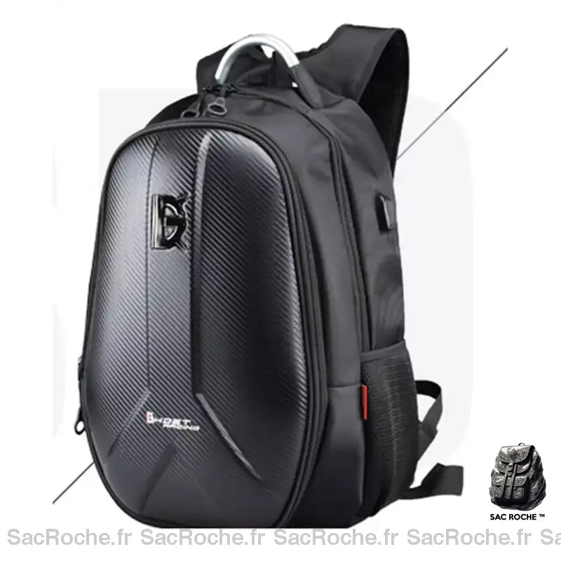 Sac À Dos Moto Résistant Noir Brillant Sac