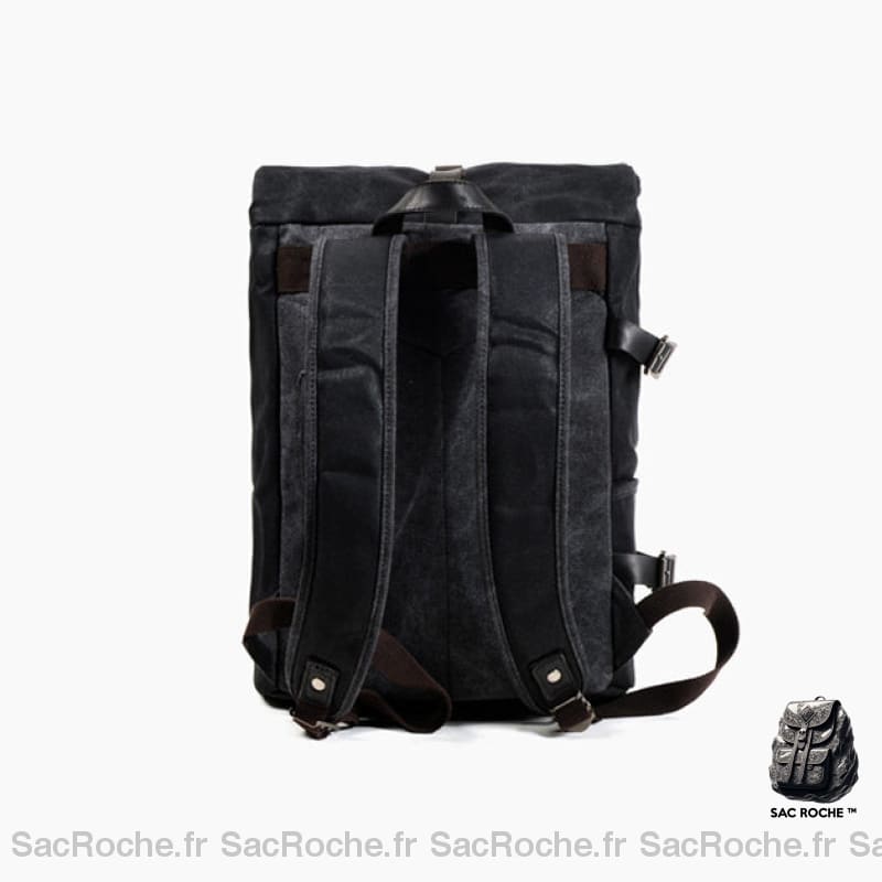 Sac À Dos Moto Toile Vintage Roll Top Dos En