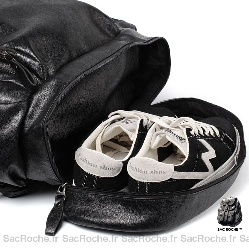 Sac À Dos Multi-Poches En Similicuir Sport