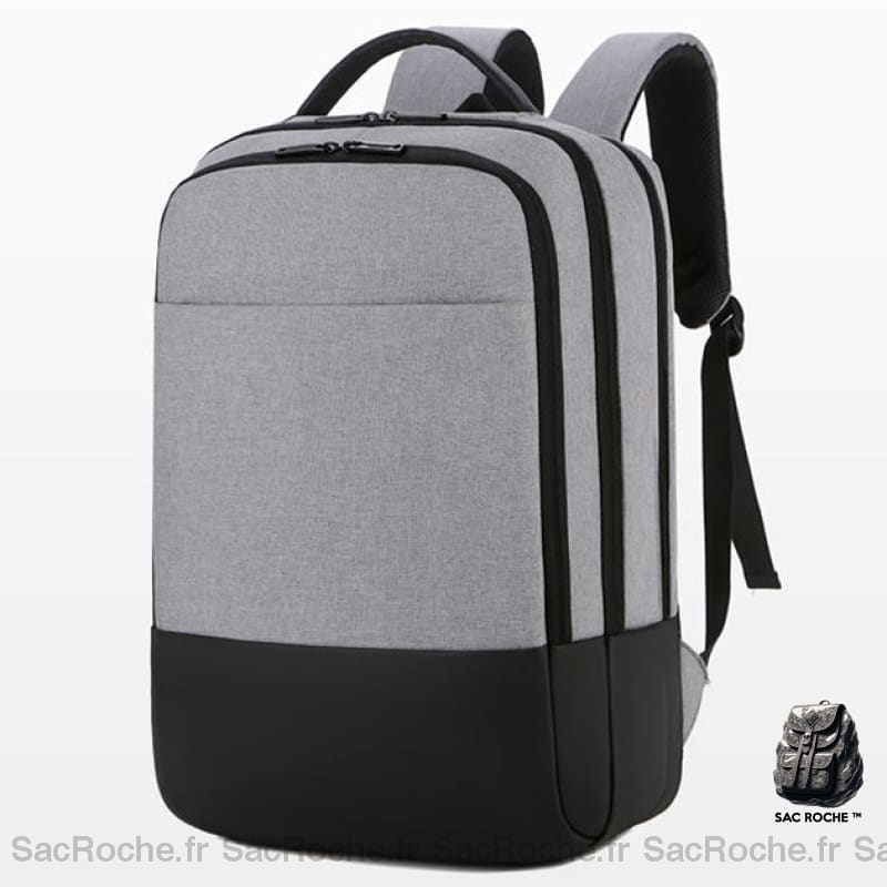 Sac À Dos Noir 15 - 3 Compartiments Ordinateur Gris Sac A Dos Ordinateur