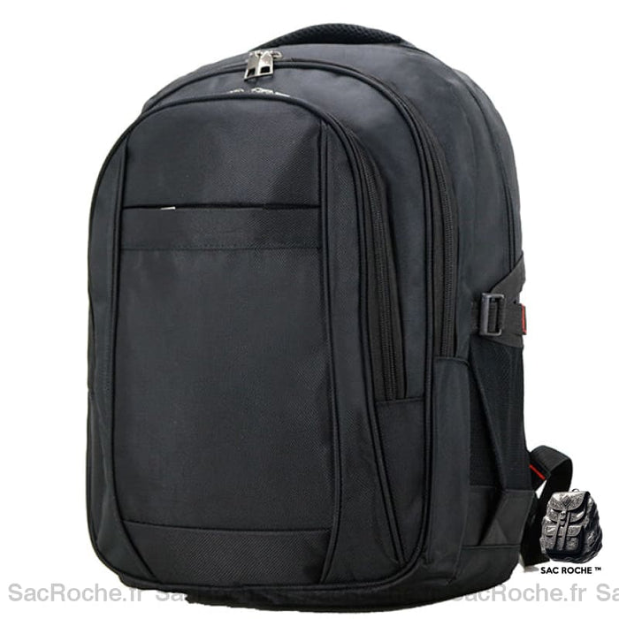 Sac À Dos Noir 3 Compartiments Noir Sac A Ordinateur