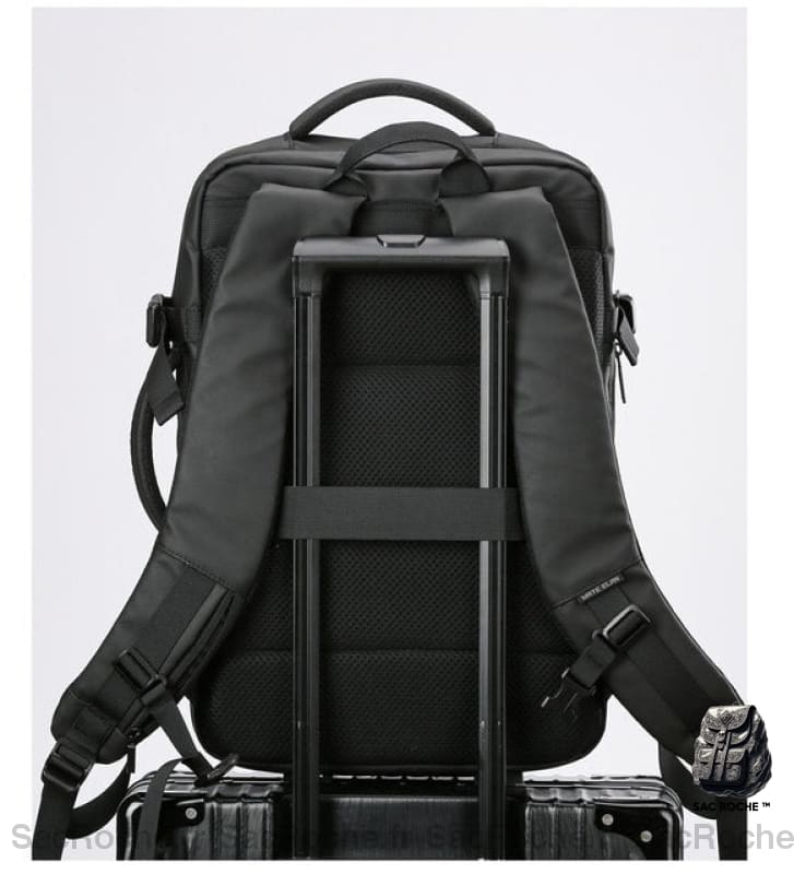 Sac À Dos Noir Double Compartiment Homme