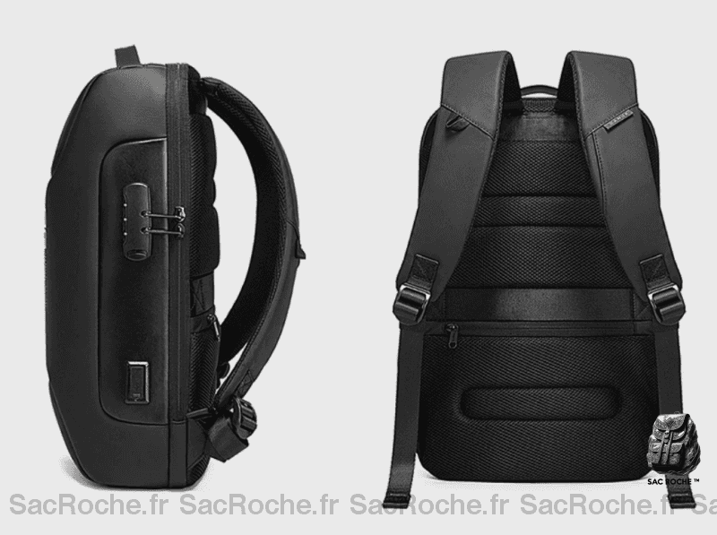 Sac À Dos Noir Ergonomique Luxe Homme