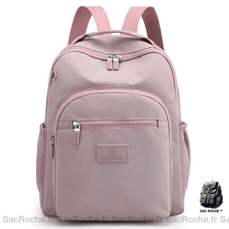 Sac À Dos Noir Fashion Femme Rose Pâle Dos Femme