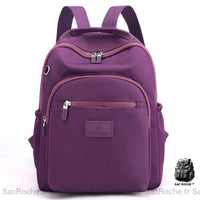 Sac à Dos Noir Fashion Femme - modèle Violet - Sac Roche ™