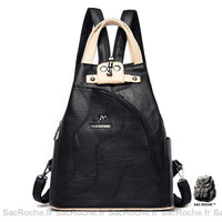 Sac À Dos Noir Femme Cuir Pu