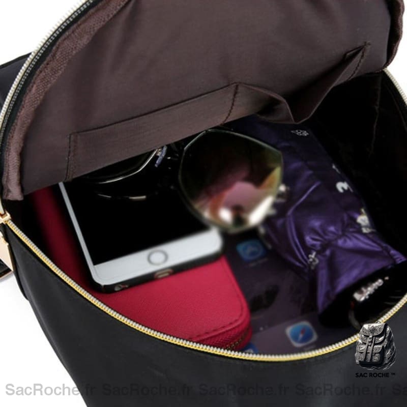 Sac À Dos Noir Femme Décontracté