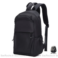 Sac à Dos Noir Homme Compact - Sac Roche ™