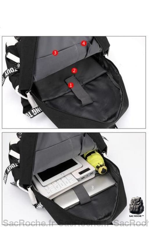 Sac À Dos Noir Kakashi Hatake - 6L Enfant