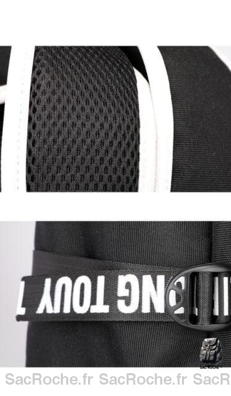 Sac À Dos Noir Logo Uchiwa Enfant