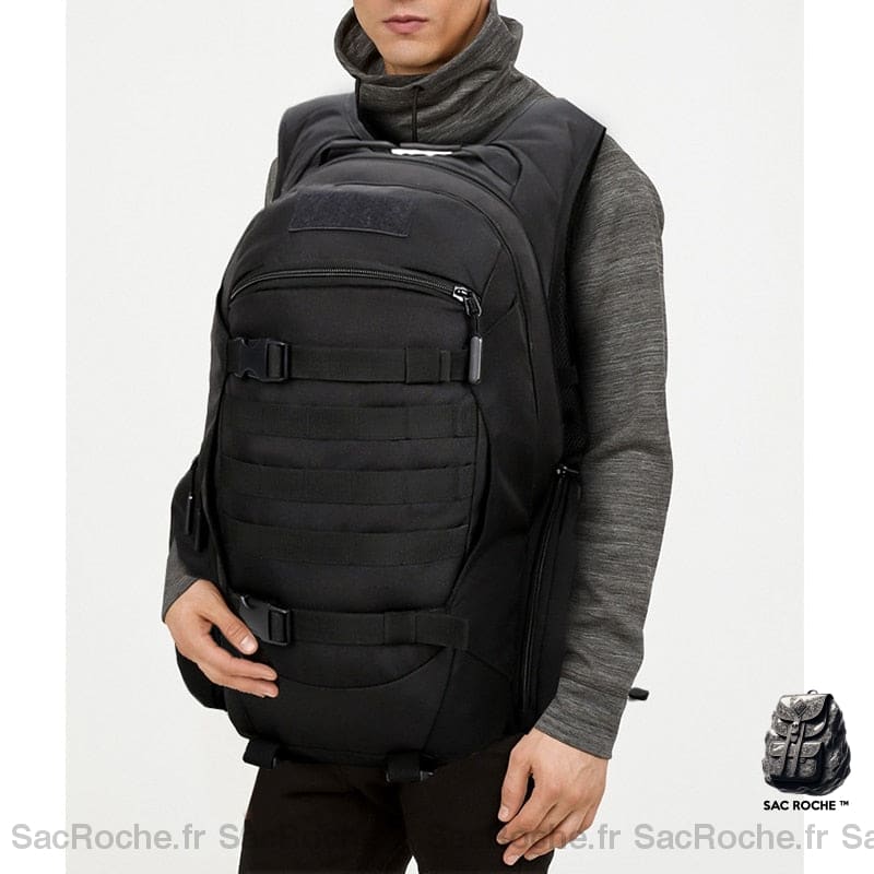 Sac À Dos Noir Militaire 40L Sport
