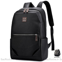 Sac à dos noir simili cuir - homme chic - Sac Roche ™