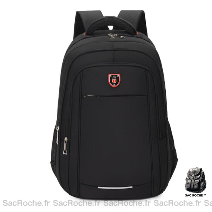 Sac À Dos Noir Spacieux - Tendance Noir Sacs Scolaire