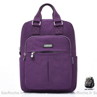 Sac à Dos Noir Tendance Ultra Léger Femme - modèle Violet - Sac Roche ™