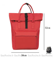 Sac à dos nylon design berlinois - modèle Rouge - Sac Roche ™
