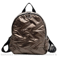 Sac à Dos Nylon Femme Compact - modèle Champagne - Sac Roche ™