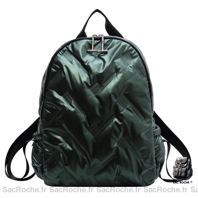 Sac À Dos Nylon Femme Compact Vert Petit