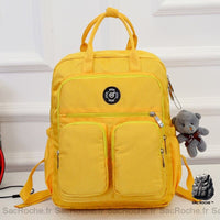 Sac à dos nylon femme - modèle Jaune - Sac Roche ™