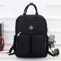 Sac à dos nylon femme - modèle Noir - Sac Roche ™