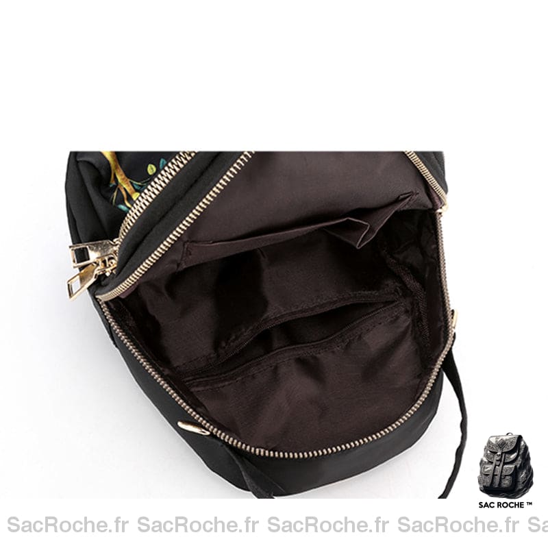 Sac À Dos Nylon Motif Arbre Femme