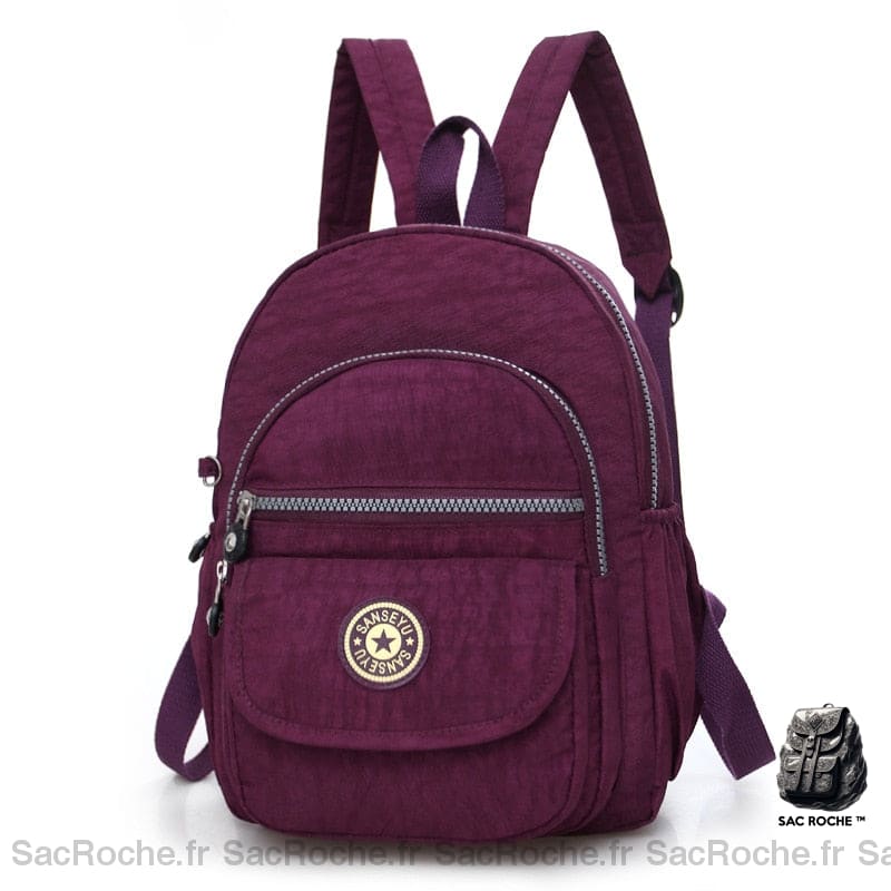 Sac à dos petit format en nylon - Violet - Sac à dos Sac à dos scolaire