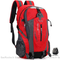 Sac à dos nylon randonnée - modèle Rouge - Sac Roche ™