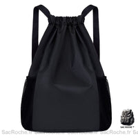 Sac à dos nylon sport mixte - modèle Noir - Sac Roche ™