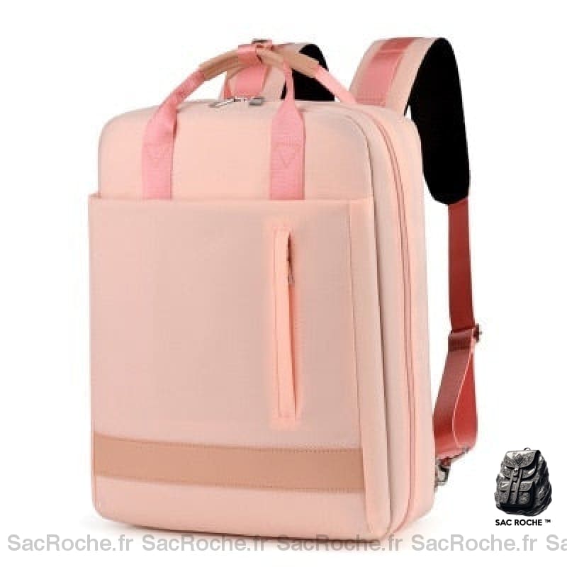 Sac à dos en nylon grande capacité - Rose - Sac à dos pour ordinateur portable Sac d'ordinateur portable