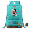 Sac à dos manga One Piece Monkey D vert avec motifs