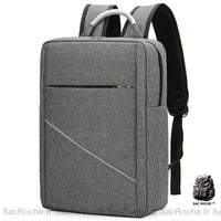 Sac À Dos Ordinateur 15 - Minimaliste Port Usb Gris Sac A Dos Ordinateur