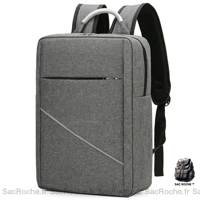 Sac À Dos Ordinateur 15 - Minimaliste Port Usb Gris Sac A Dos Ordinateur