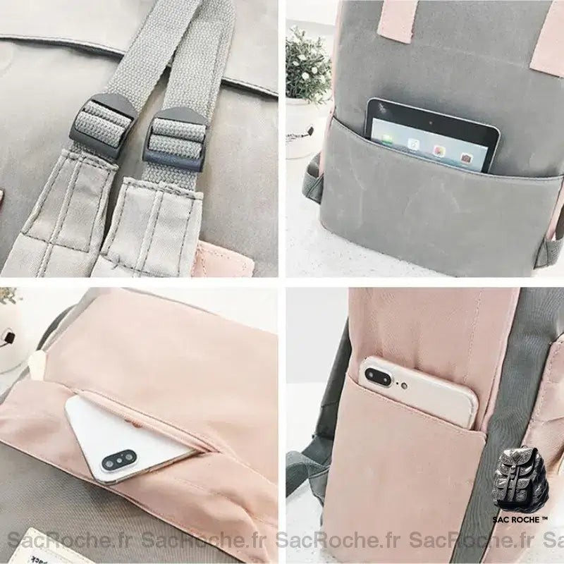 Sac À Dos Ordinateur 15 Pouces Toilé Femme