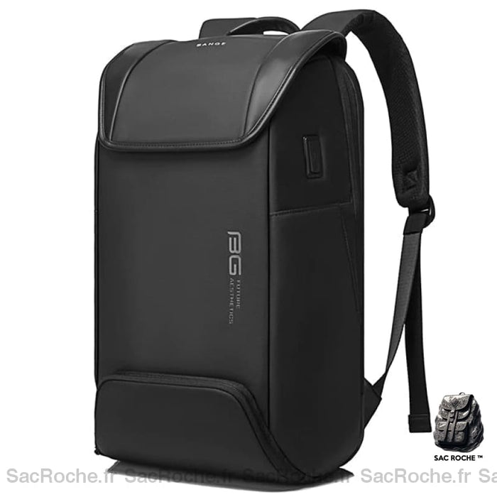 Sac À Dos Ordinateur Antivol Avec Usb Noir Sacs Bange