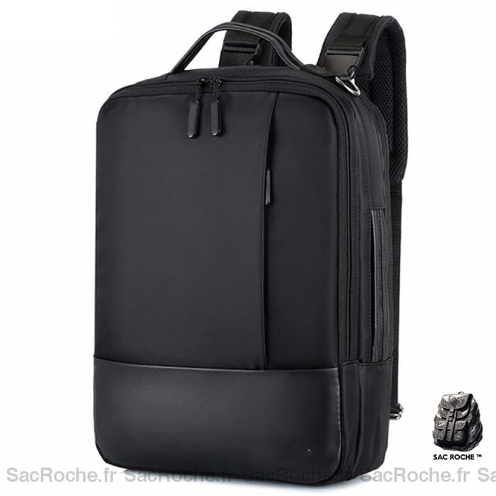 Sac À Dos Ordinateur Convertible - Bandoulière Amovible Polyvalent Noir Sac A Dos Ordinateur