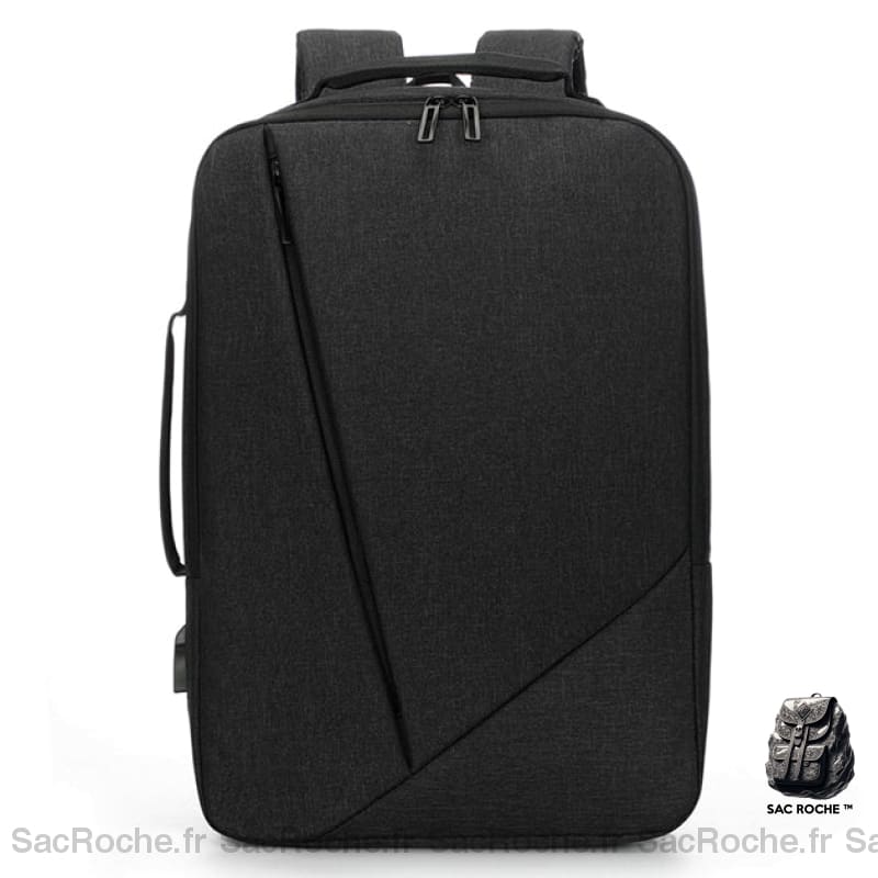 Sac À Dos Ordinateur Double Compartiment Noir Sac A