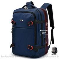 Sac à dos ordinateur extensible moderne - modèle Bleu - Sac Roche ™
