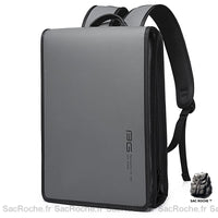 Sac à Dos Ordinateur Extra Plat Homme - modèle Gris - Sac Roche ™