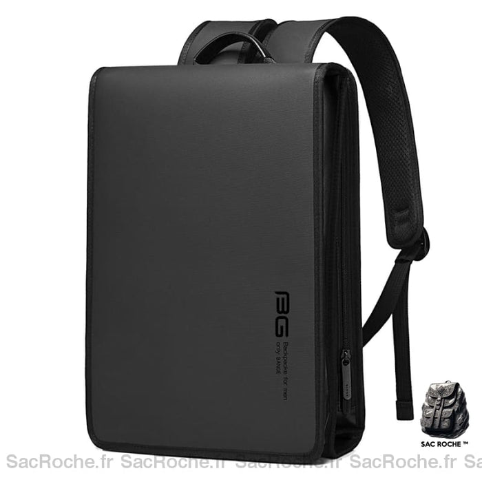Sac À Dos Ordinateur Extra Plat Homme Noir Sacs Bange