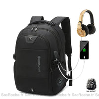 Sac À Dos Ordinateur Homme Noir / 15 Pouces Sac