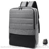 Sac À Dos Ordinateur Matelassé 2 Compartiments. Gris Sac A